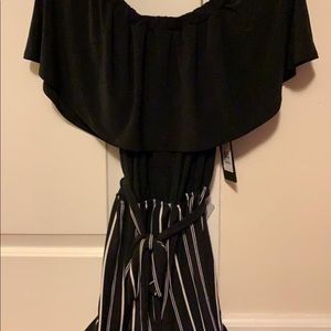 Bebe Womens Size 10 Romper Off the Shoulder